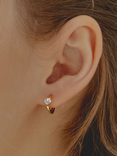 Hei Heart One-touch Earrings
