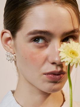 Hei pearl firework earring