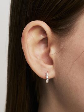Hei Sterling Silver 925 Shell One-Touch Earring