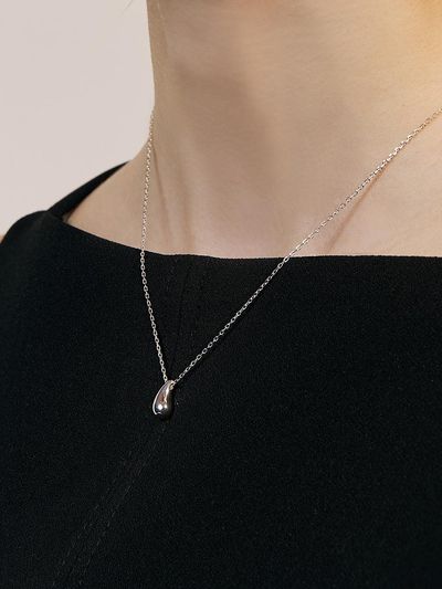 Hei [sv925] raindrop pendant necklace