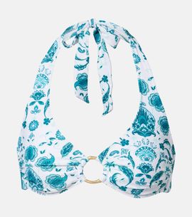 Heidi Klein Heidi Klein Kos paisley halterneck bikini top