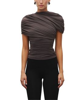 Heiress Beverly Hills Heiress Beverly Hills The Draped Shoulder Top