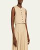Heirlome Danielle Silk Tussah Crop Top - 2