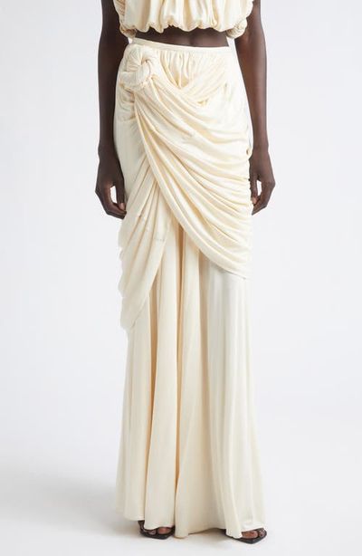 HEIRLOME HEIRLOME Effie Draped Silk Maxi Skirt