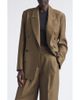 HEIRLOME HEIRLOME Estelle Double Breasted Wool & Silk Blazer - 1