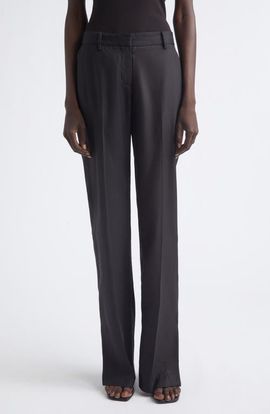 HEIRLOME HEIRLOME Petula Split Hem Silk Trousers