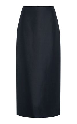 Heirlome Heirlome Sandrita Silk Shantung Maxi Skirt