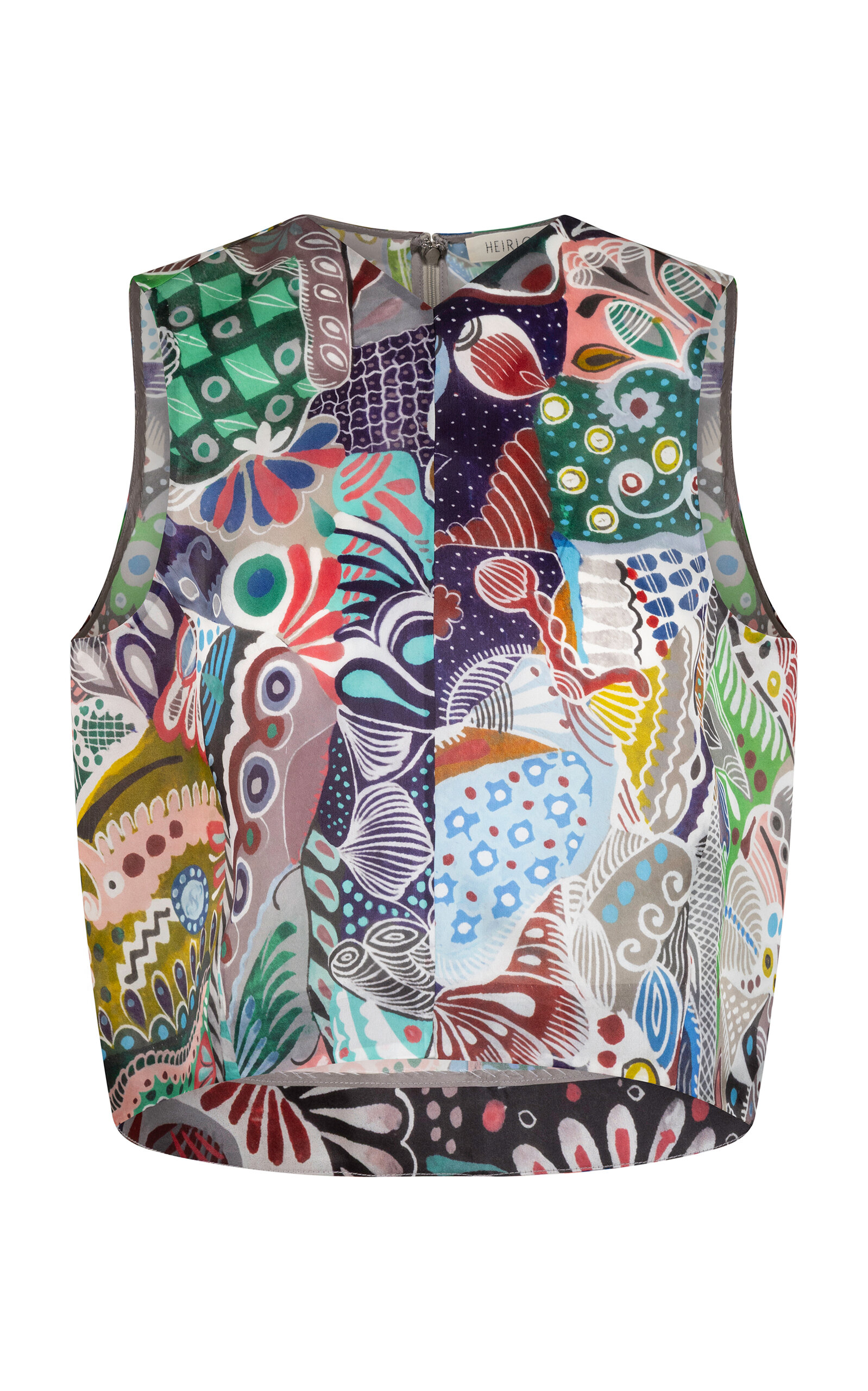 Heirlome Heirlome Val Sleeveless Printed Silk Top