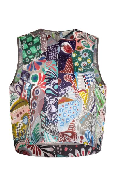 Heirlome Heirlome Val Sleeveless Printed Silk Top