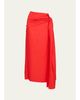 Heirlome Helena Knotted Wrap Silk Maxi Skirt - 1
