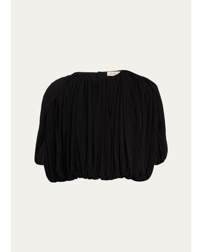 Heirlome Louise Shirred Jersey Crop Top