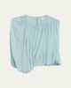 Heirlome Marie Draped Silk Georgette Crop Top - 1