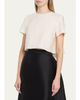 Heirlome Mariel Wool-Silk Faille Full Crop Top - 4