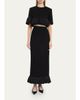 Heirlome Matilde Short-Sleeve Tassel Fringe Wool Crop Top - 2