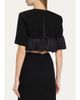 Heirlome Matilde Short-Sleeve Tassel Fringe Wool Crop Top - 3