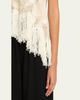 Heirlome Maureen Asymmetric Fringe Embroidered Sleeveless Top - 5