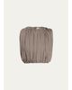 Heirlome Penny Shirred Silk Double-Georgette Bubble Crop Top - 1