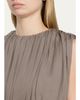 Heirlome Penny Shirred Silk Double-Georgette Bubble Crop Top - 5