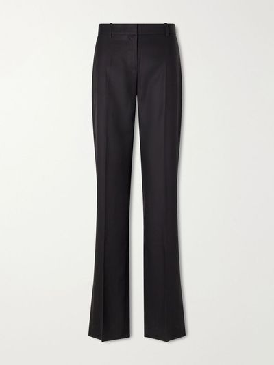 HEIRLOME Petula pleated silk-twill straight-leg pants