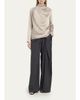 Heirlome Sybil Draped Silk Long-Sleeve Top - 2