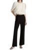 Heirlome Women's Marie Asymmetric Draped Silk Crop Top - 2