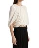 Heirlome Women's Marie Asymmetric Draped Silk Crop Top - 4