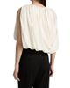 Heirlome Women's Marie Asymmetric Draped Silk Crop Top - 5