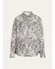 Heirlome x Angelica Morales Gomez Printed Silk Twill Oversized Button-Down Shirt - 1