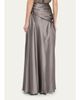 Heirlome Yvonne Pleat Draped Crepe Back Satin Maxi Skirt - 3