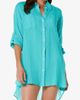 HELEN JON HELEN JON Camp Shirt Cover-Up - 1
