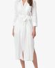HELEN JON HELEN JON Eyelet Trim Long Shirt Dress - 1