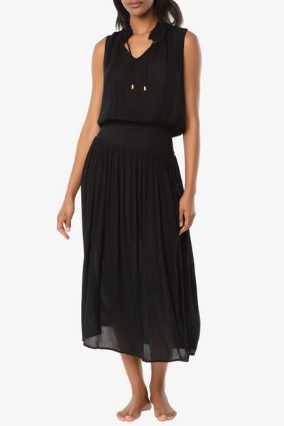 HELEN JON HELEN JON Sleeveless Smocked Dress
