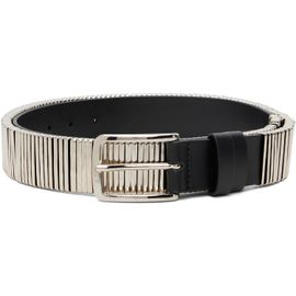 HELIOT EMIL HELIOT EMIL Black & Silver Node Belt