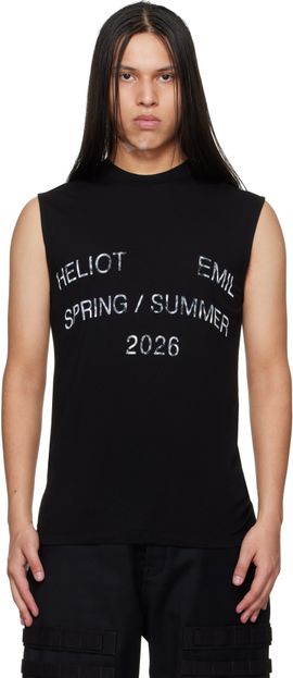 HELIOT EMIL HELIOT EMIL Black Overo Tank Top