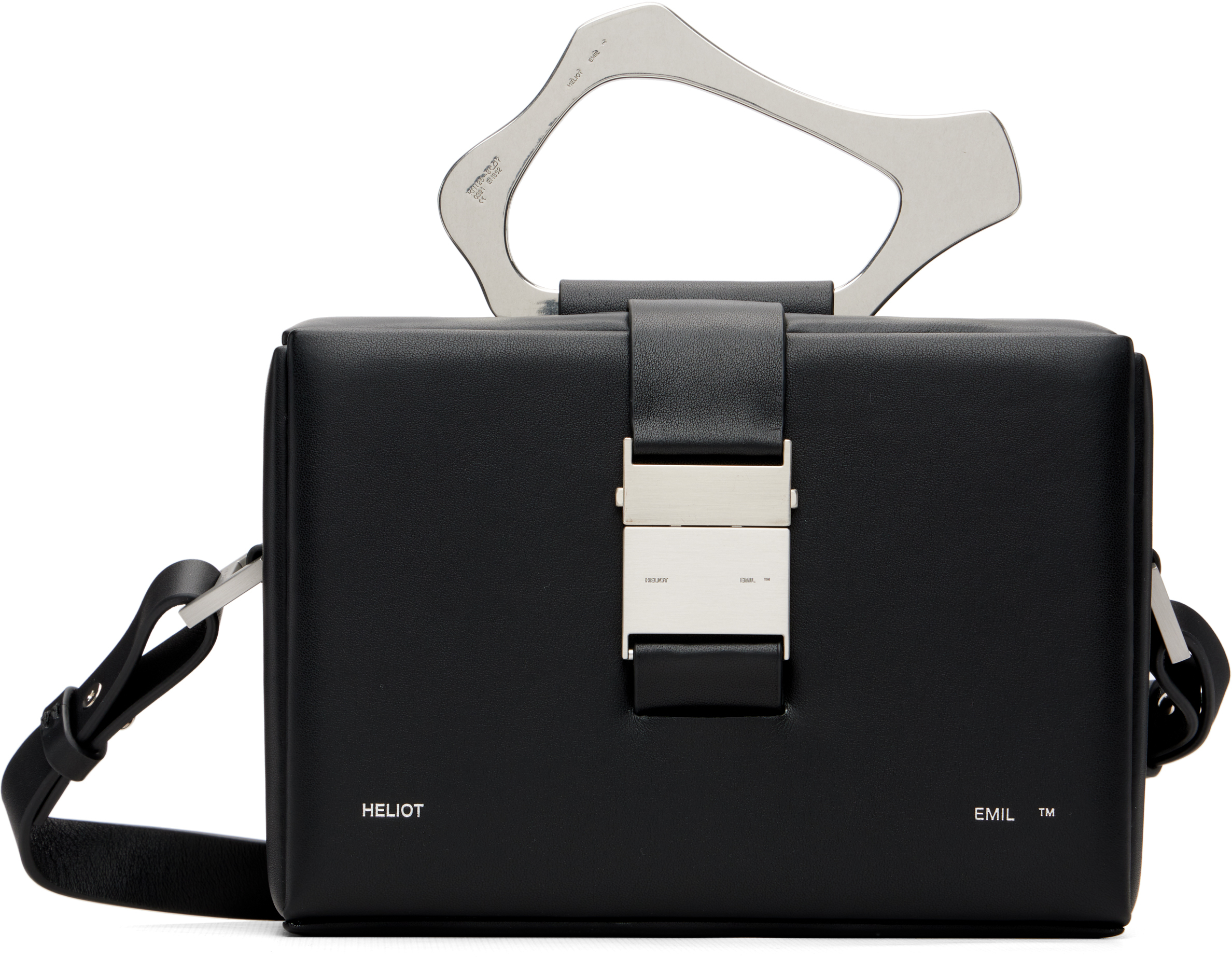 HELIOT EMIL - Black Maquette Leather Bag