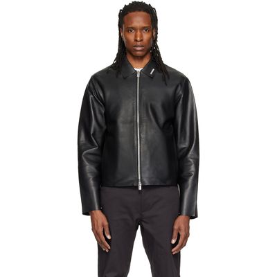 HELIOT EMIL HELIOT EMIL Black Tremor Leather Jacket