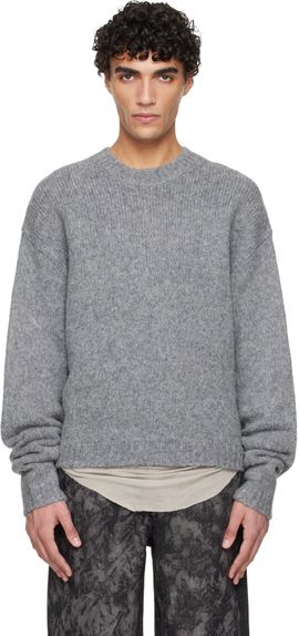HELIOT EMIL HELIOT EMIL Gray Roan Alpaca Knit Sweater