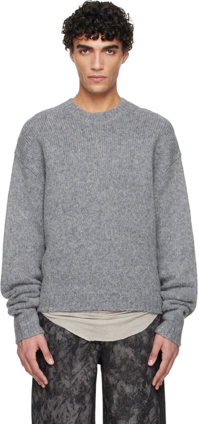 HELIOT EMIL HELIOT EMIL Gray Roan Alpaca Knit Sweater