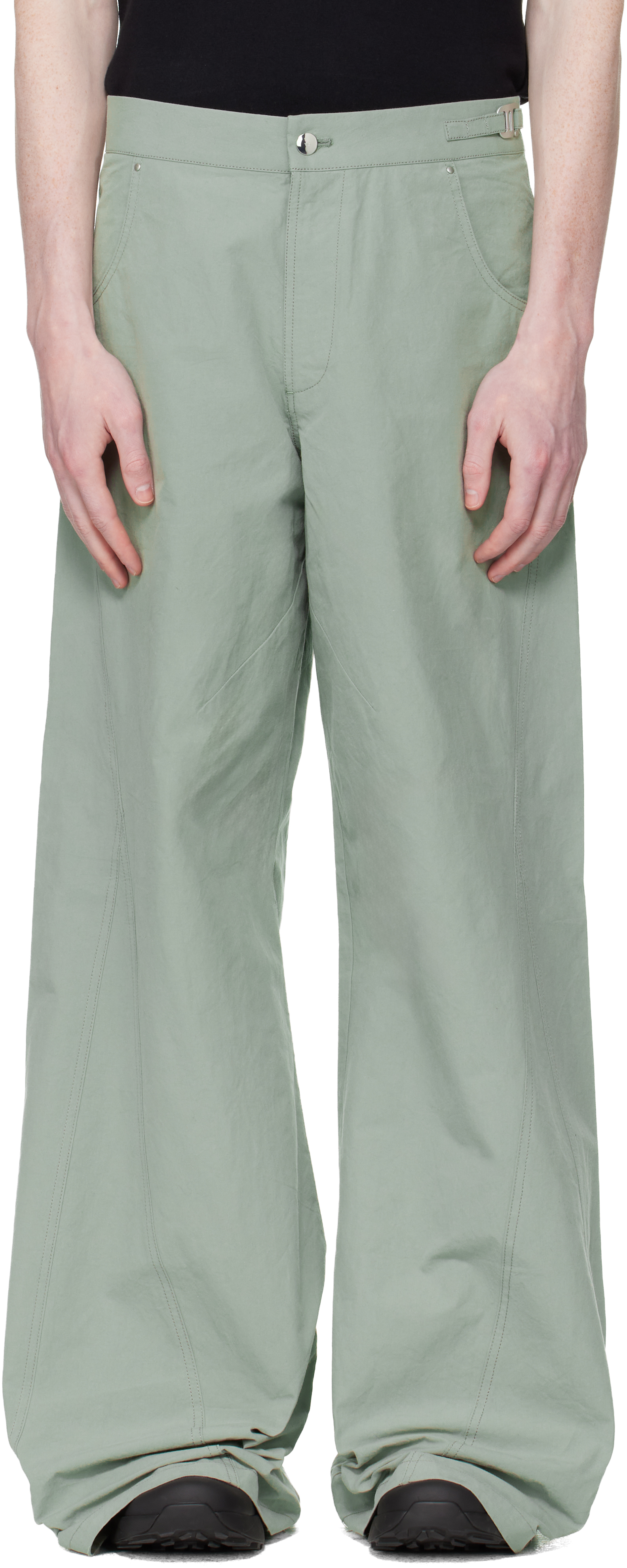 HELIOT EMIL - Black Concordance Puffed Cargo Pants