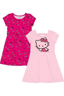 Hello Kitty Hello Kitty 2-Pack Short Sleeve Skater Dresses