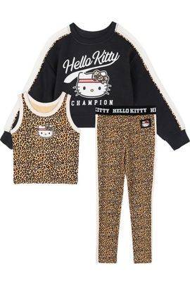 Hello Kitty Hello Kitty 3-piece Sweatshirt And Leggings Set (toddler, Little Kid & Big Kid)