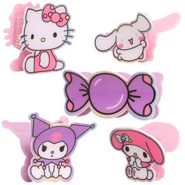 Hello Kitty Hello Kitty and Friends Small Hair Clips 5-Piece Set Official License