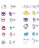 Hello Kitty Hello Kitty and Friends Stud Earring Set - 12 Pairs - 1