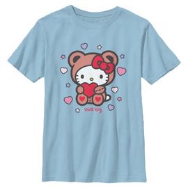 Hello Kitty Hello Kitty Boys' Cute Valentine Bear Graphic Short Sleeve T-Shirt