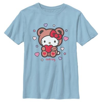 Hello Kitty Hello Kitty Boys' Cute Valentine Bear Graphic Short Sleeve T-Shirt