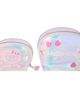 Hello Kitty Hello Kitty Clear Iridescent Large and Small Dome Cosmetic Travel Bag Set - 4