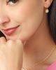 Hello Kitty Hello Kitty Earring Set, 2-Pair, Gold-Tone Studs & Pavé Dangle Hoops - 2