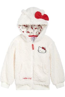 Hello Kitty Hello Kitty Faux Shearling Fleece Zip-Up Hoodie