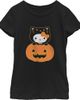 Hello Kitty Hello Kitty Girls' Halloween Pumpkin and Kitty Graphic Short Sleeve T-Shirt - 1