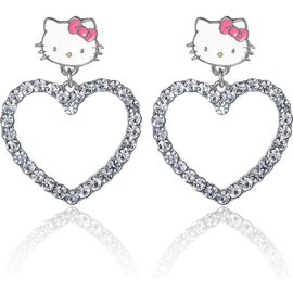 Hello Kitty Hello Kitty Heart Dangle Drop Earrings